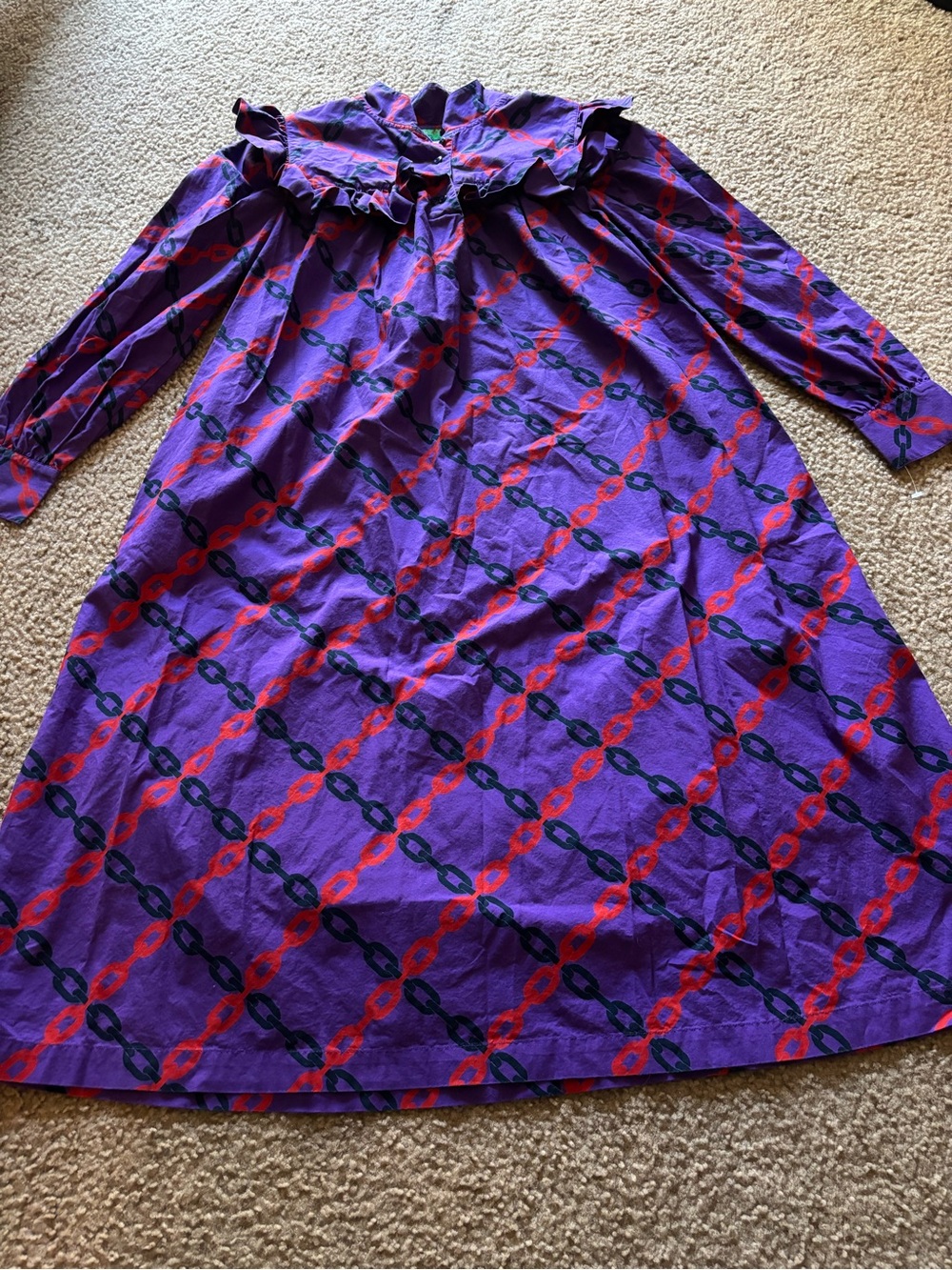 Clare V Charlotte Grape Purple Dress Size S